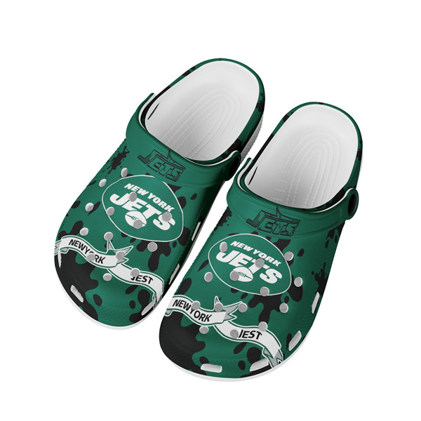 Men's New York Jets Bayaband Clog Shoes 002